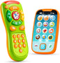 Baby Toy Phone, Remote and Smartphone with Music, Fun Learning Musical Toys for Babies, Boys or Girls, Holiday Stocking Stuffers, Birthday Gifts for Kids, Gift for Christmas
