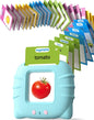 Talking Flash Cards for Toddlers 1 2 3 4 Year Olds, Montessori Language Learning with 224 Words,