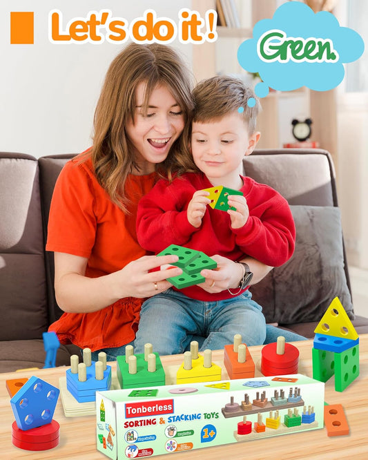 Montessori Toys for 1 2 3 Year Old Boy Girl, Toys for Ages 2-4 Toddlers Kids