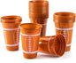 24 PCS Party Cups Bulk, 16oz Football Disposable Plastic Cups Holiday Tableware for Football Theme Party Supplies, Decoration, Party Drink Cups