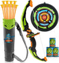 Kids Bow and Arrow Set with LED Flash Lights, Outdoor Archery Set Toy Gift for Boys and Girls Ages 6-12 with Suction Cup Arrows, Target & Arrow Case, Great Birthday Gift for Kids/Children
