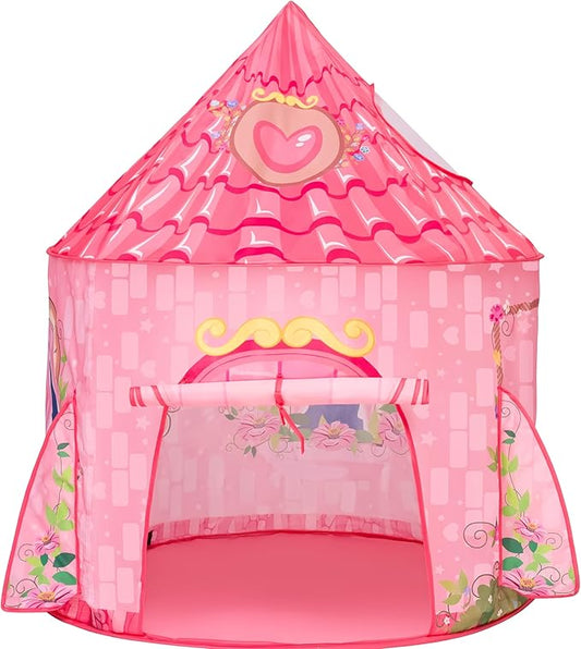 Princess Tent Girls Large Playhouse Kids Castle Play Tent for Children, Pop Up Play House for Toddlers Indoor and Outdoor Games