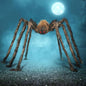 5ft Halloween Spider Outdoor Decorations, Scary Giant Large Spider Props for Halloween Outside Decor, Indoor Party Supplies and Yard Lawn Decoration, Brown