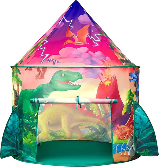 Dinosaur Play Tent for Kids, Pop Up Play Tent for Boys & Girls, Kids Indoor Outdoor Dinosaur Playhouse Tent Set for Toddlers Birthday