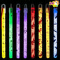 24 Pcs Halloween Glow Stick Hanging Wands in 8 Different Pattern Designs and 6 Colors for Kids Party Favors, Halloween Party Supplies, Glow in the Dark, Goodies Bags Fillers, Non Candy Treats
