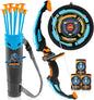 LED Bow and Arrow for Kids, Light Up Archery Toy Play Set with Suction Cups Arrows, Targets & Arrow Case, Indoor and Outdoor Hunting Play Gift Toys for Boys Girls 6-12
