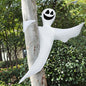 Halloween Tree Wrap Ghost Decoration Outdoor, Smiling Hanging Ghost Decorations for Halloween Lawn, Tree Decor, Party Supplies
