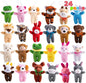 24 Pcs Mini Animal Plush Toys, Stuffed Animal Bulk for Kids Birthday Party Favors, Presents, Pinata Fillers, Goodie Bag Fillers, School Prizes, Halloween Goodie Bags