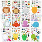 36 Sheets 9"x6" Make a face Stickers for Kids, Make Your Own Animal Stickers with Unicorn, Dinosaur, Sea and Safari Animals, Crafts Birthday Party Favors, Goodie Bags Classroom Activities