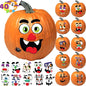 Halloween Make 40 Faces Pumpkin Decorating Stickers with 18 Sticker Sheets in 12 Different Designs and Sizes Party Supplies Trick or Treat Party Favors