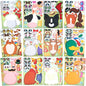 36 Pcs 9"x6" Farm Animals Make a face Stickers for Kids, Make Your Own Summer Sticker Sheets, Party Favors Kids Crafts, Goodie Bags Stuffers, Classroom Rewards