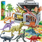 Dinosaur Toys with Activity Play Mat & Storage Cage, 19 PCS Realistic Dinosaur Figures & Trees for Toddlers Kids Ages 3-5, Ideal for Boys and Girls Gift