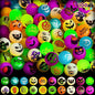 100 PCS Halloween Glow in The Dark Bouncing Balls, 20 Designs Halloween Theme Glowing Bouncy Balls for Halloween Party Supplies, Party Favors, Trick or Treating Goodies