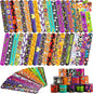 100 PCS Halloween Slap Bracelets for Kids, Halloween Bracelets Bulk for Girls Boys Gifts, Friendship Bracelets Snap Bracelets for Halloween Party Favors Goodie Bag Fillers